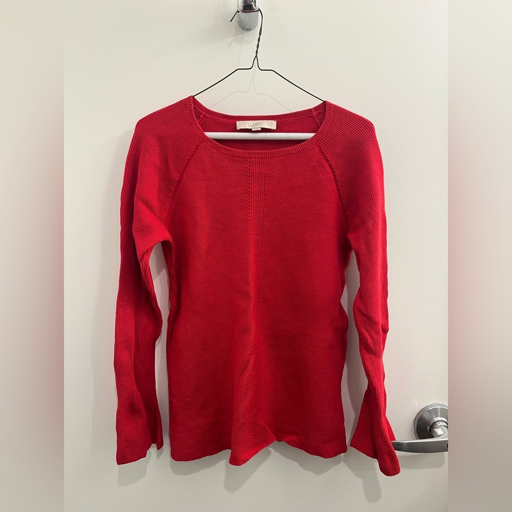 LOFT Vibrant Red Pullover